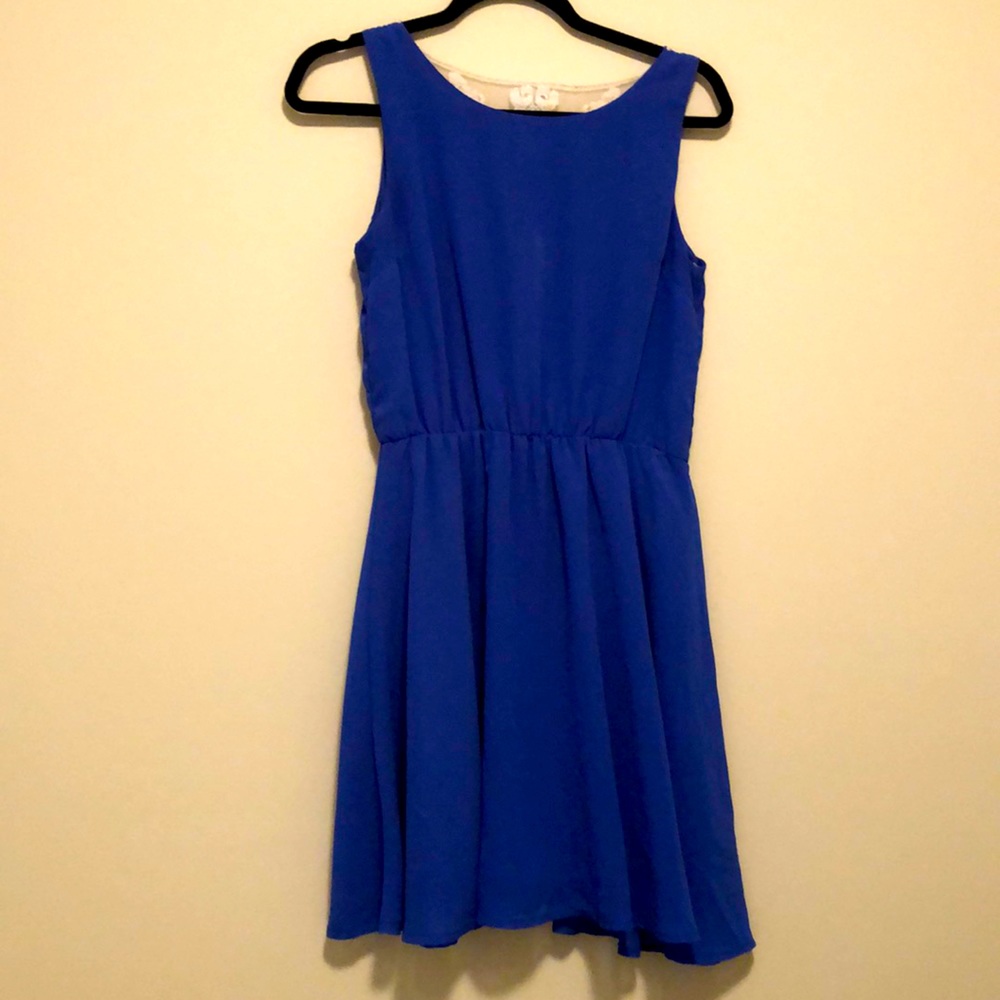 Flirty lace back dress